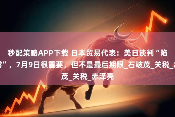 秒配策略APP下载 日本贸易代表：美日谈判“陷入迷雾”，7月9日很重要，但不是最后期限_石破茂_关税_赤泽亮